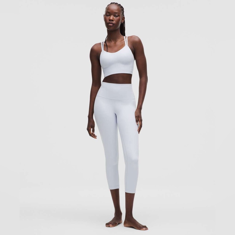 Lululemon Align High Rise Crop 23" size 4 Starch Blue STRH